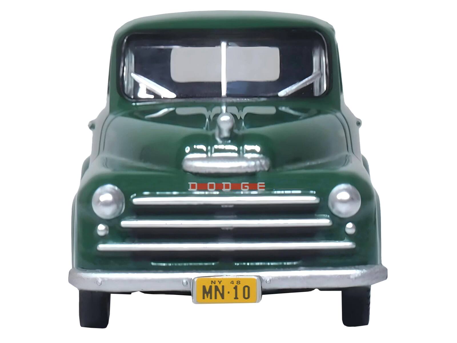 Left. Oxford Diecast - 1948 Dodge B-1B Pickup Truck Green "Railway Express Agency" 1/87 (HO) Scale Diecast Model Car by Oxford Diecast - Green.
