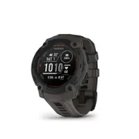 Garmin - Instinct E GPS Smartwatch 45 mm Fiber-reinforced Polymer - Black with Charcoal Band - Front_Zoom