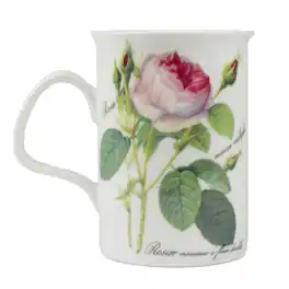 Jiallo - Roy Kirkham Lancaster Mug-Redoute Rose - set of 2 - small rose - Mutli color