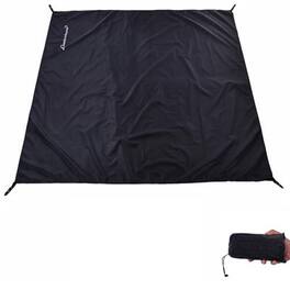 Reds Spade - Tent Footprint - Waterproof Camping Tarp Heavy Duty Floor Saver Ultralight Ground Sheet Mat For Hiking Back - Black-6 Person(118'' x 118'')