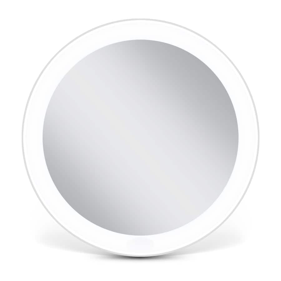Zadro - Rechargeable LED Lighted Compact Mirror with 3X Magnification, Travel Mirror - White