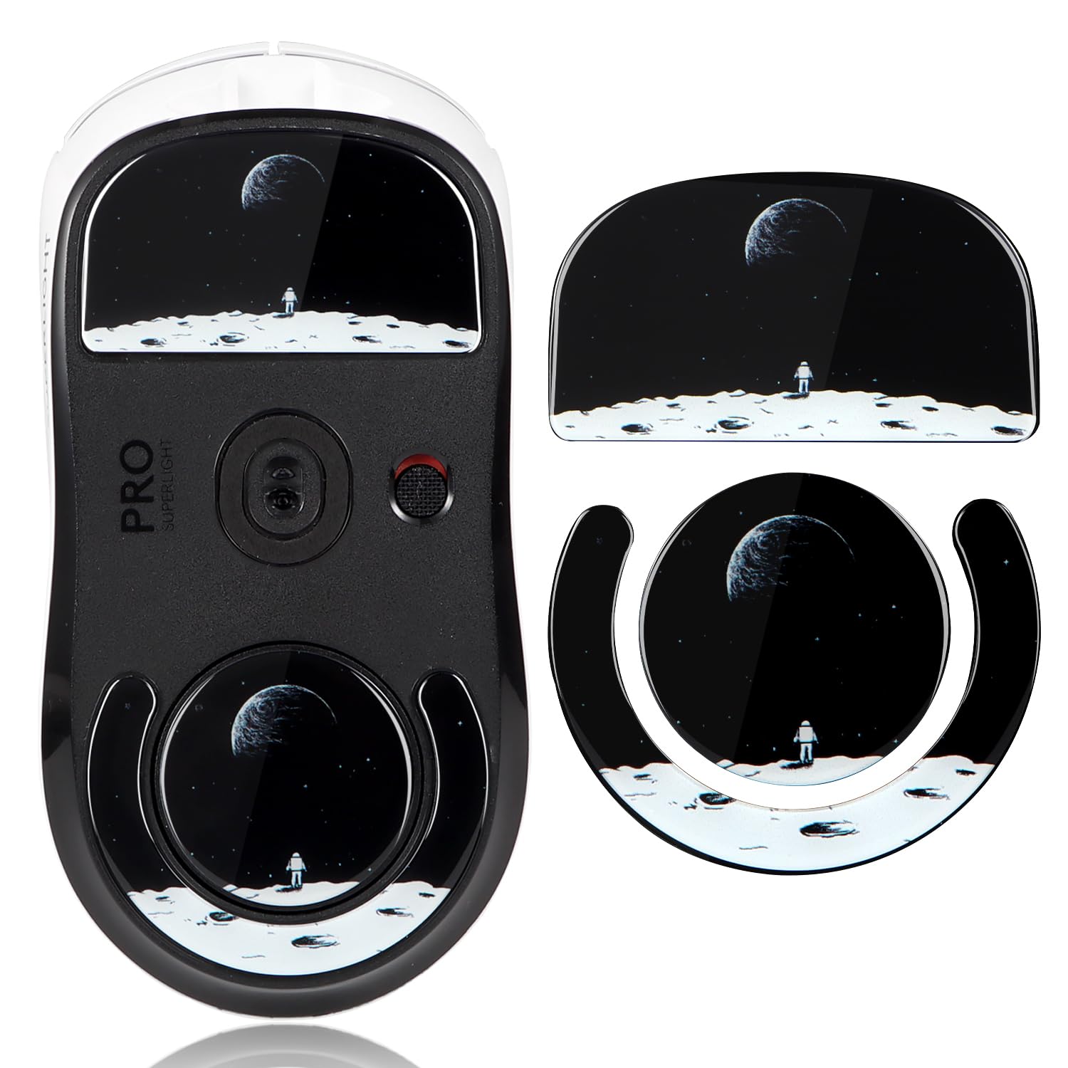 Cedar Assembly - Glass Mouse Skates For G Pro X Superlight Feet Pads Smooth Durable Game Accessories Gpw 2globe - Wireless - Earth Pattern-G305/304