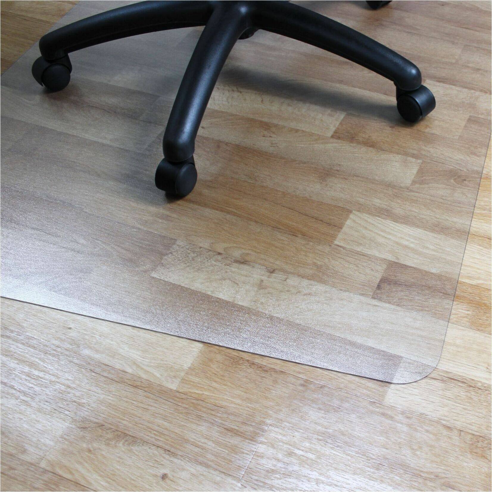 Alt View 18. Floortex - Advantagemat Phthalate Free Vinyl Rectangular Chair Mat for Hard Floor - 45'' x 53'' - Clear.