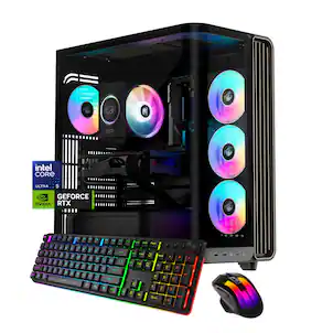 iBUYPOWER - Trace Gaming Desktop PC Intel Core Ultra 5 225F 2025 NVIDIA GeForce RTX 5060 8GB 16GB DDR5 1TB SSD Storage - Black