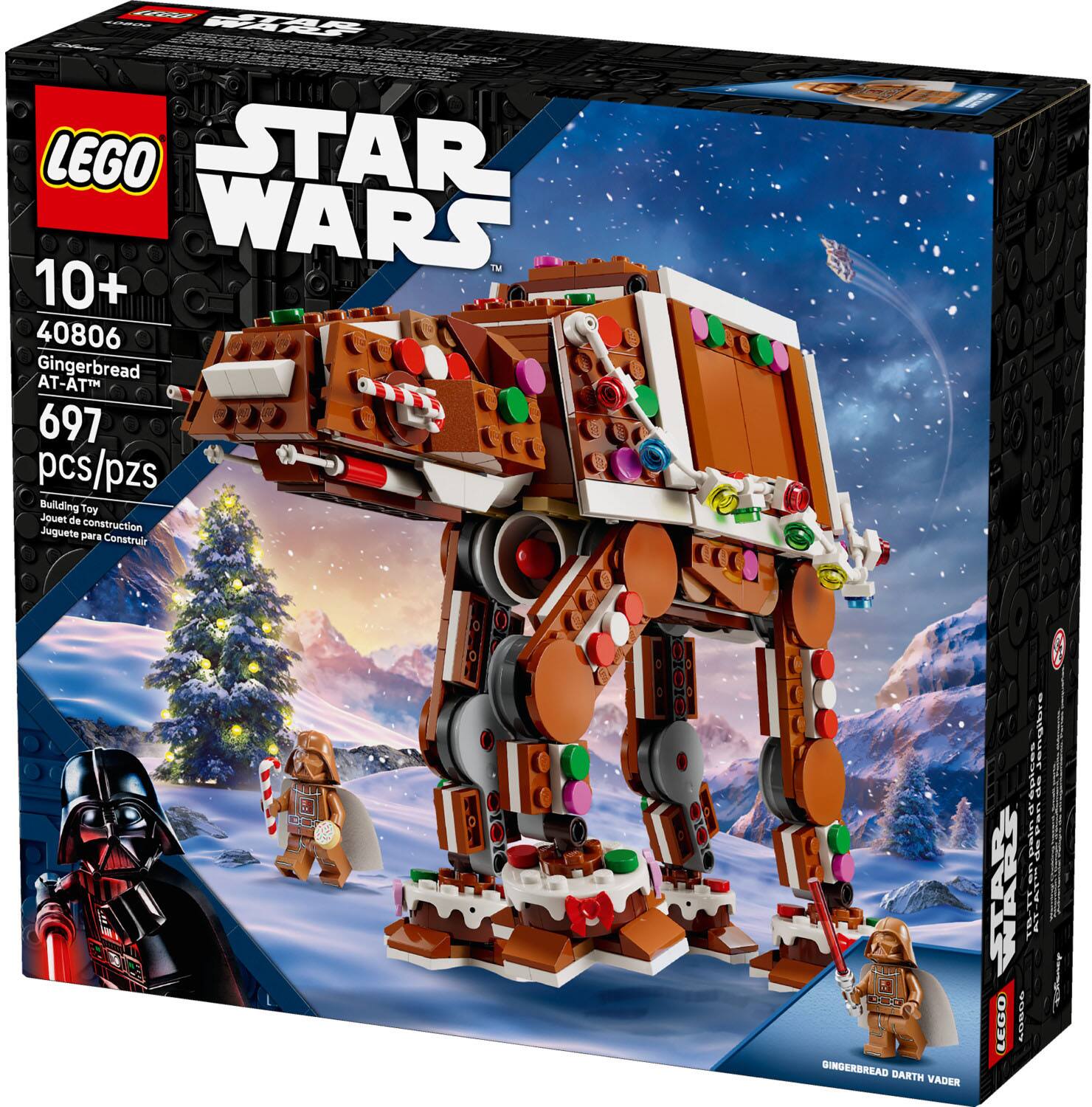LEGO STAR WARS 10+ 40806 Gingerbread AT-AT 697 pcs/pzs Building Toy Jouet de construction Juguete para Construir

DBQ GINGERBREAD DARTH VADER

WARS LEGO 40806