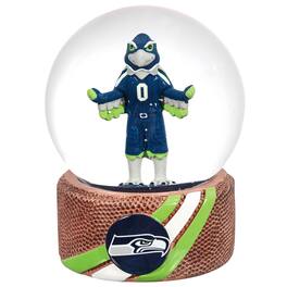 Evergreen Enterprises - Seattle Seahawks 100mm Mascot Glass Water Globe - Multicolor