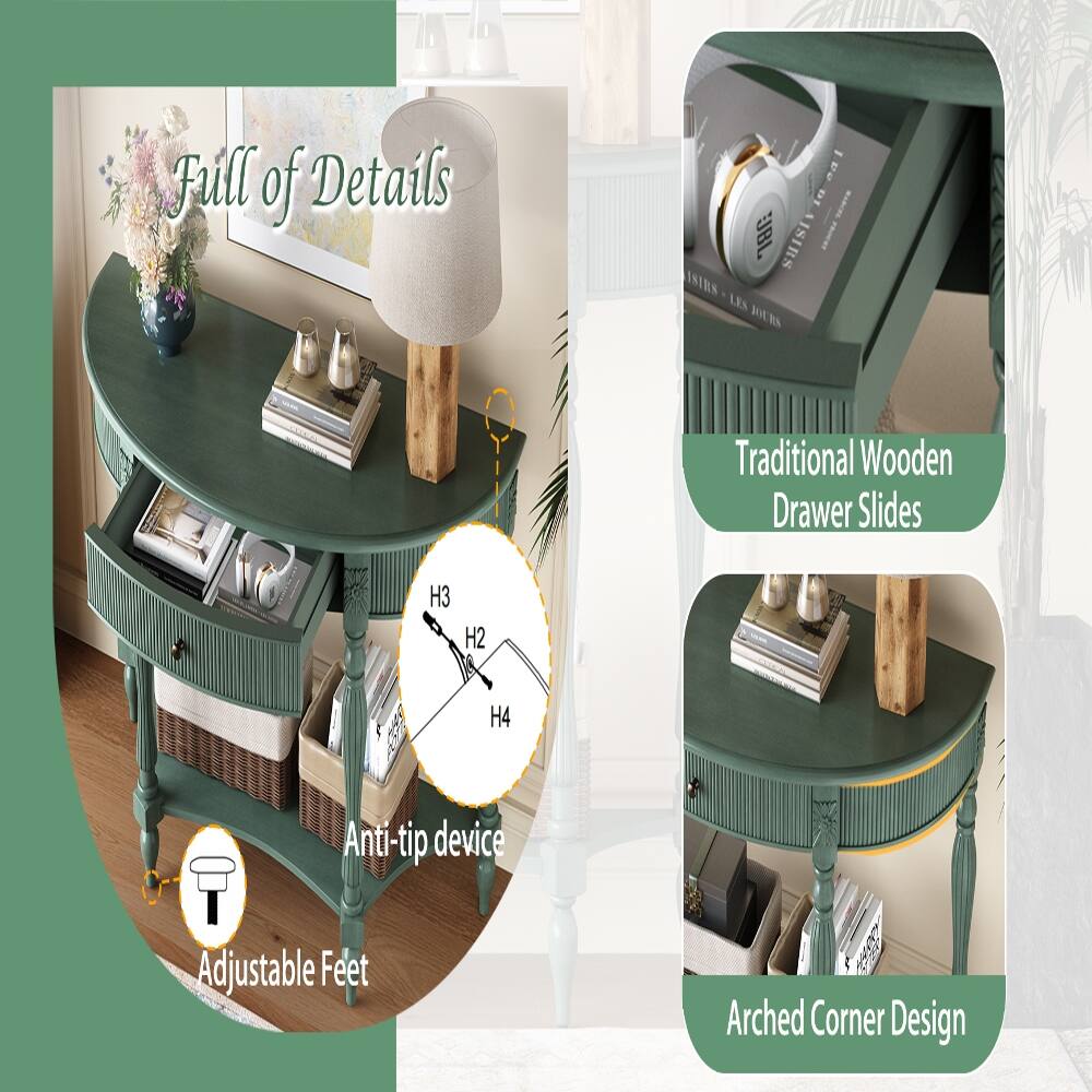 FALL of Details

LES DI JBL. AISIRS ISIRS LES JOURS

Traditional Wooden Drawer Slides

H3
H2
H4

Anti-tip device

Adjustable Feet

Arched Corner Design