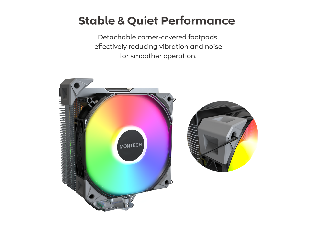 Stable & Quiet Performance

Detachable corner-covered footpads, effectively reducing vibration and noise for smoother operation.