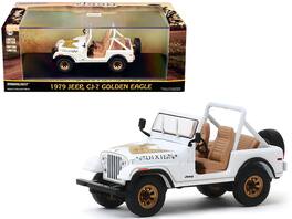 1979 Jeep CJ-7 Golden Eagle "Dixie" 1/43 Diecast Model Car by Greenlight - White
