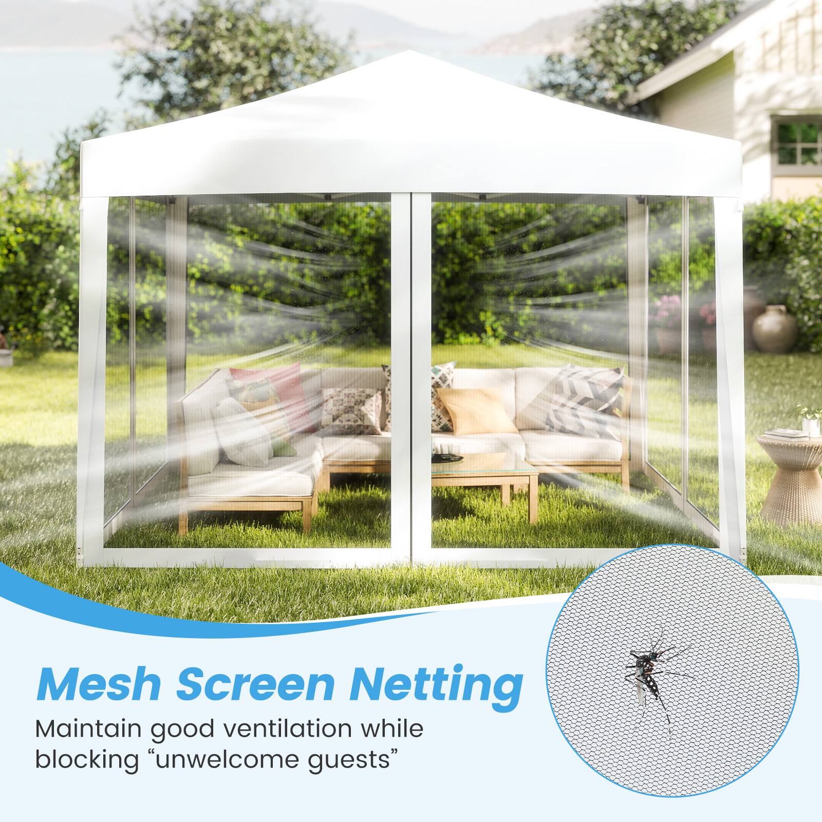 Mesh Screen Netting  
Maintain good ventilation while blocking "unwelcome guests"