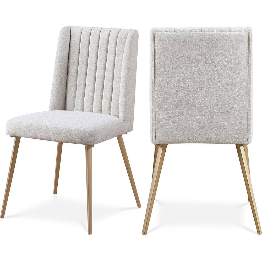 Front. Meridian Furniture - Eleanor Dining Chair, Set of 2 - Grey.