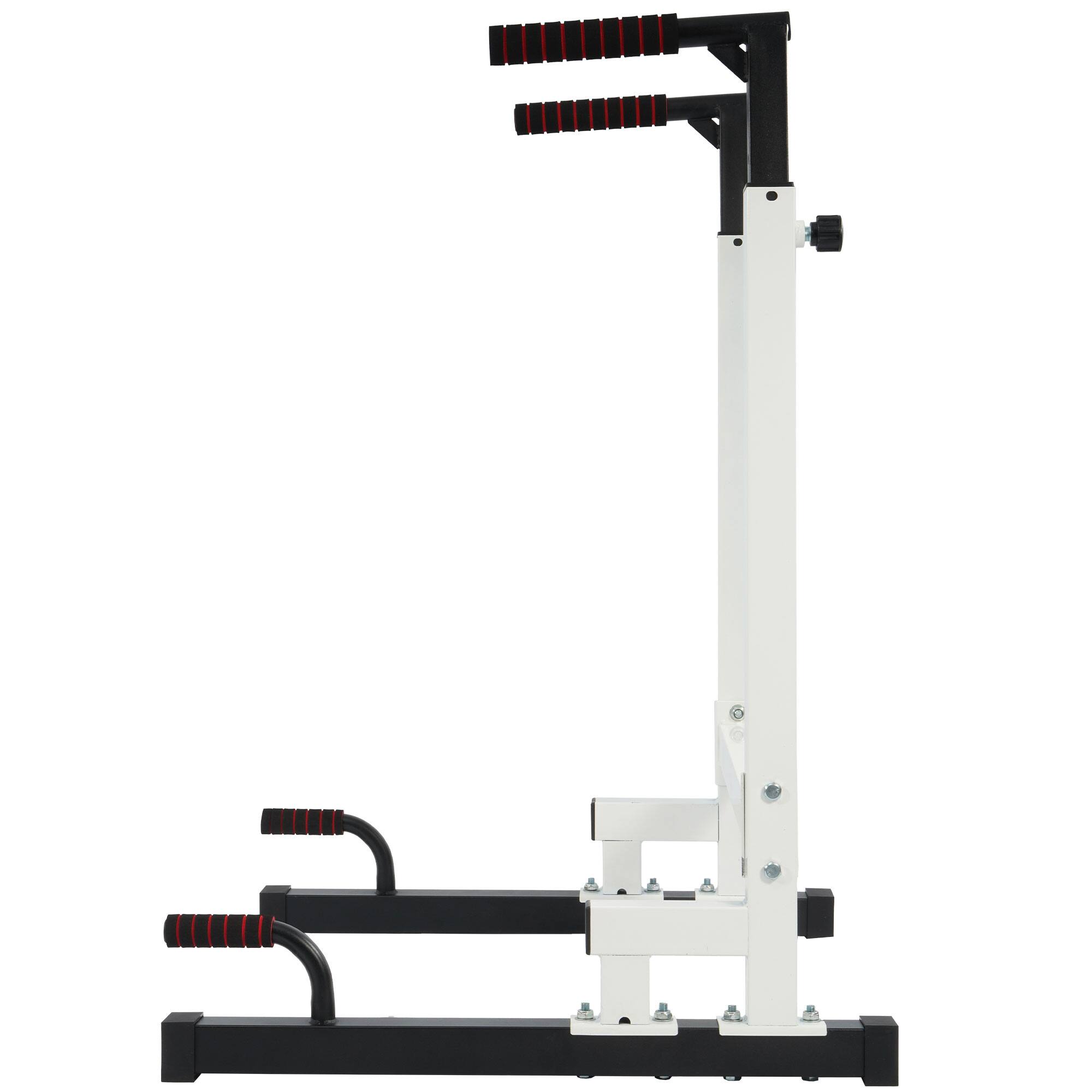 Alt View 7. BalanceFrom Fitness - BalanceFrom Multi Function Home Gym Exercise Dip Stand, 500lb Capacity, White - White.