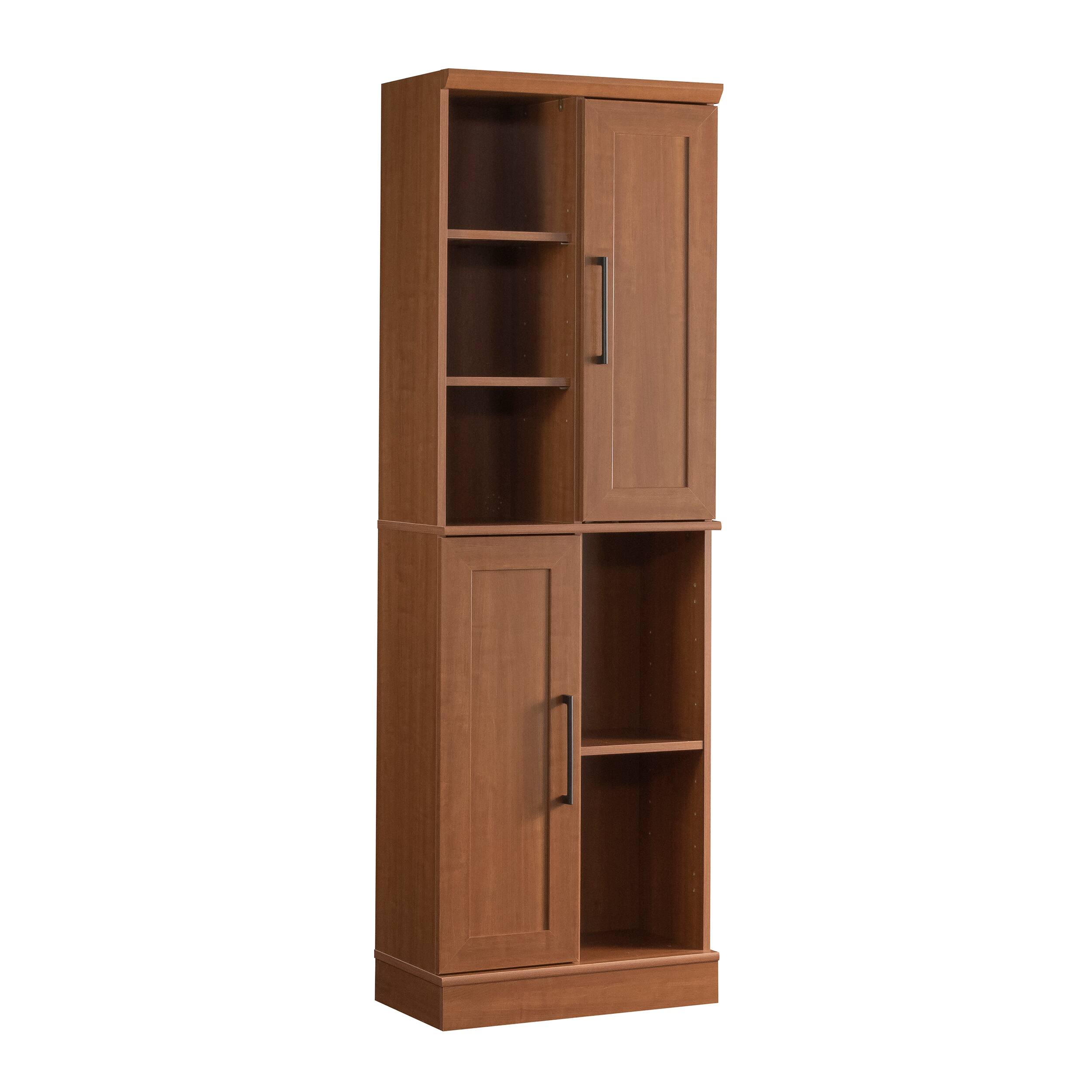 Alt View 1. TinyHomie - Storage Cabinet Brown finish.
