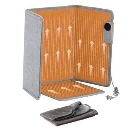 VEVOR - Under Desk Space Heater,Foldble Foot Warmer Portable for Home&Office,Timer & Secure,Quiet for Legs,Ankles,Touch&Remote - Gray