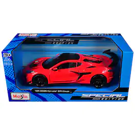 2025 Chevrolet Corvette ZR1 Coupe Red with Carbon Top "Special Edition" Series 1/24 Diecast Model Car by Maisto