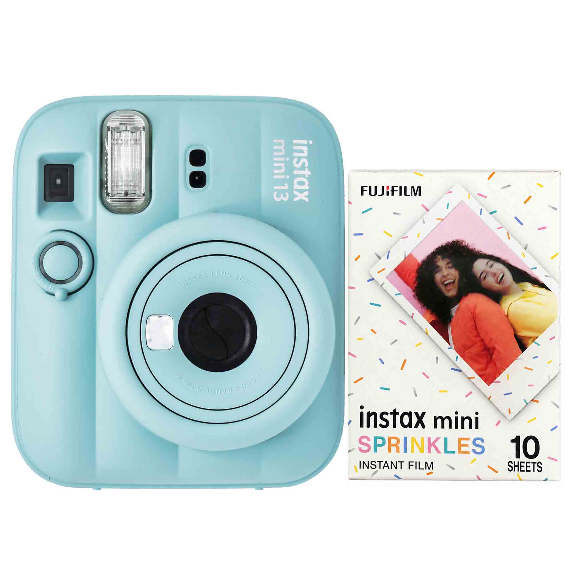 LENS INSTAX 50mm  
mini 13  
instax  
FUJIFILM  
wing'il RANGE FOCUS  
instax mini SPRINKLES 10 INSTANT FILM SHEETS