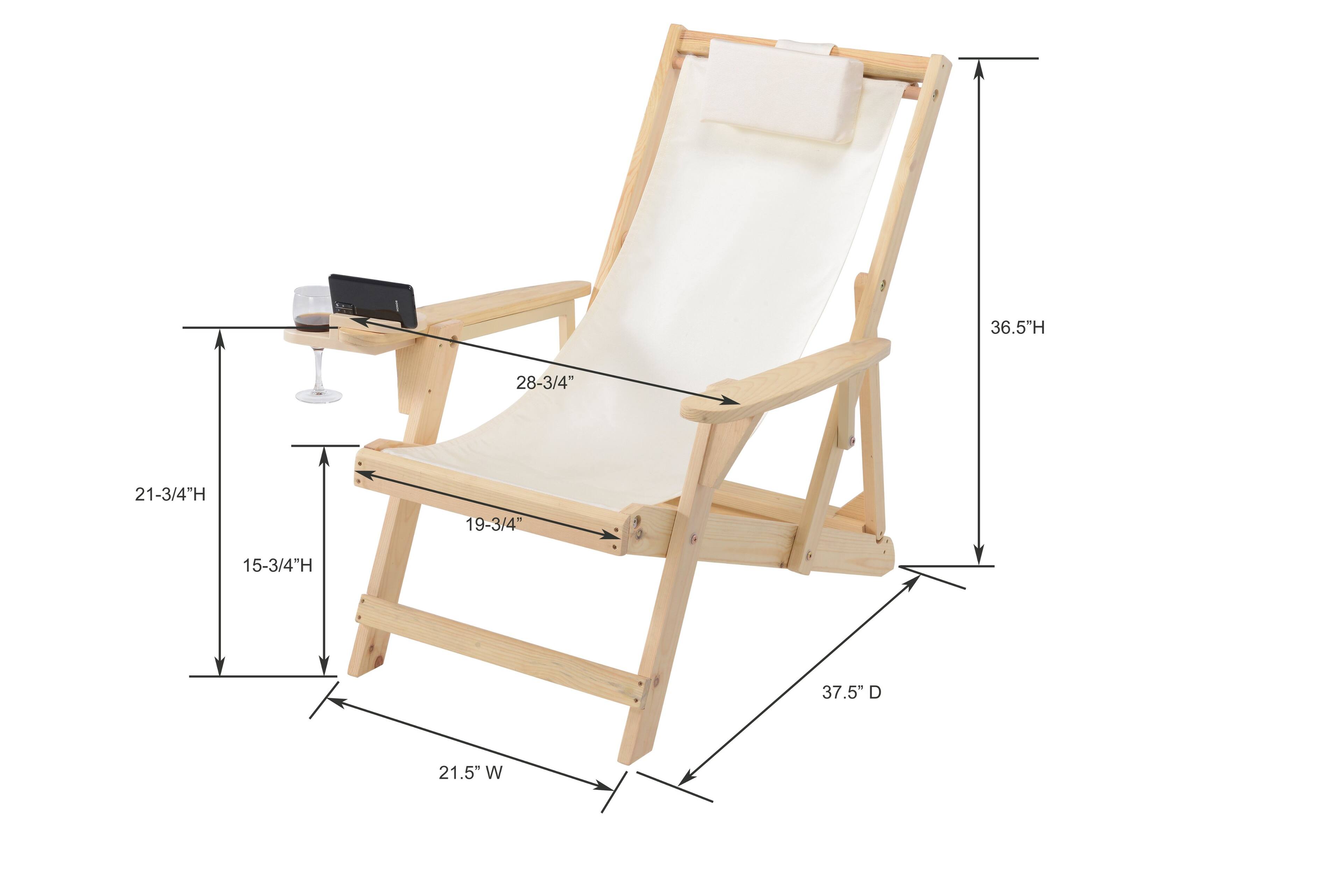 36.5"H, 28-3/4", 21-3/4"H, 19-3/4", 15-3/4"H, 37.5" D, 21.5" W