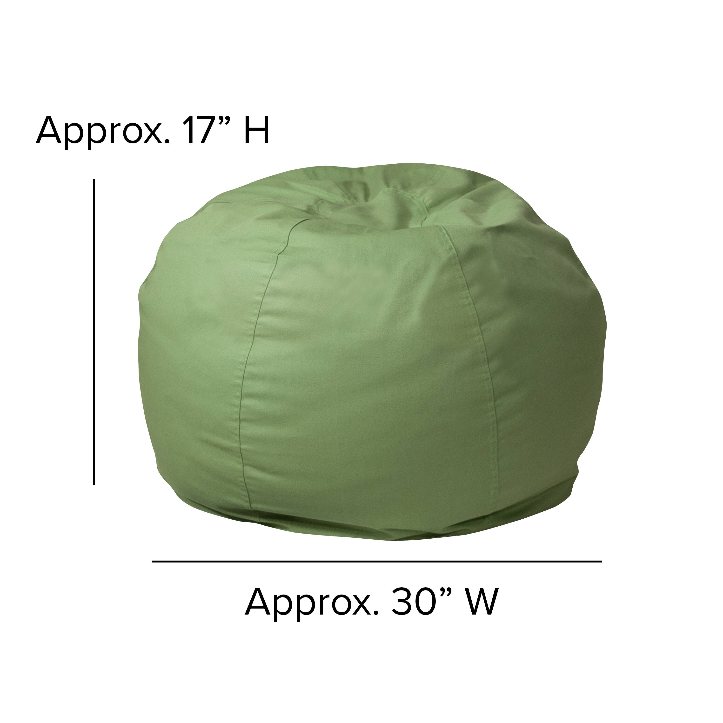 Alt View 12. Alamont Home - Small Bean Bag Chair for Kids and Teens - Green.