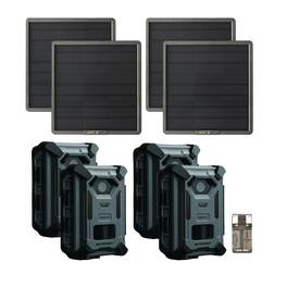 Spypoint - FORCE-4K 40MP Trail Camera (4 Pack) with Accessories Bundle