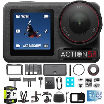 DJI Osmo Action 5 Pro Adventure Combo w/ Action Accessories DJI Osmo Action 5 Pro Adventure Combo w/ Action Accessories