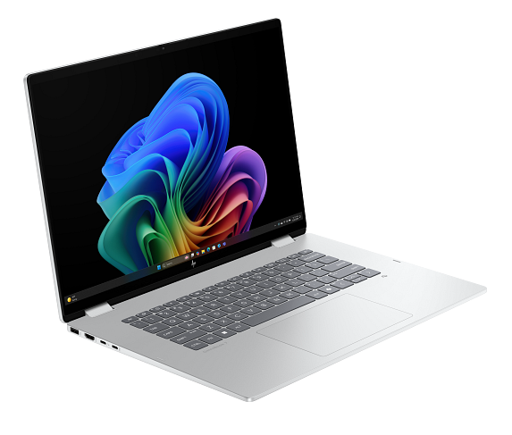 Alt View 2. HP - HP OmniBook 7 Laptop Computer 16" 2K Touch Screen Intel Core Ultra 5 16 GB - Glacier silver aluminum.