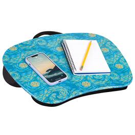 PARKER SLATER - Mystyle Portable Lap Desk With Cushion - Blue Garden Fits Up To 15.6 Inch Laptops Style No. 45302