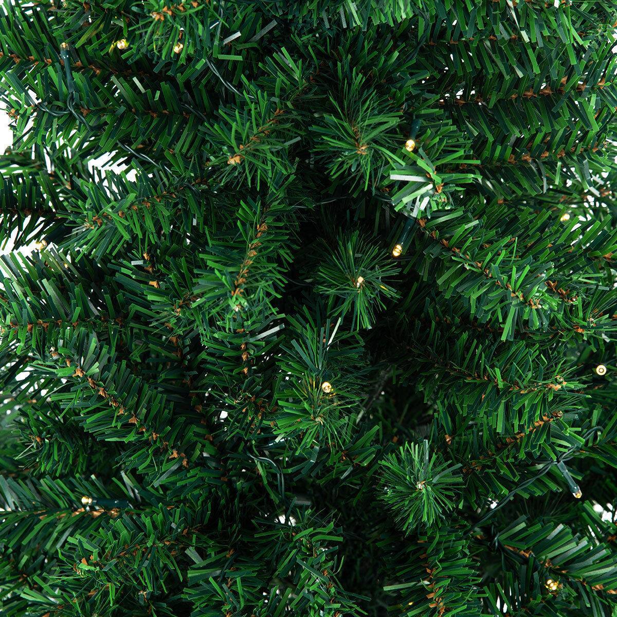 Alt View 5. Costway - Costway 4Ft Pre-Lit Charlie Pine Christmas Tree Plastic Led Lights - Green.