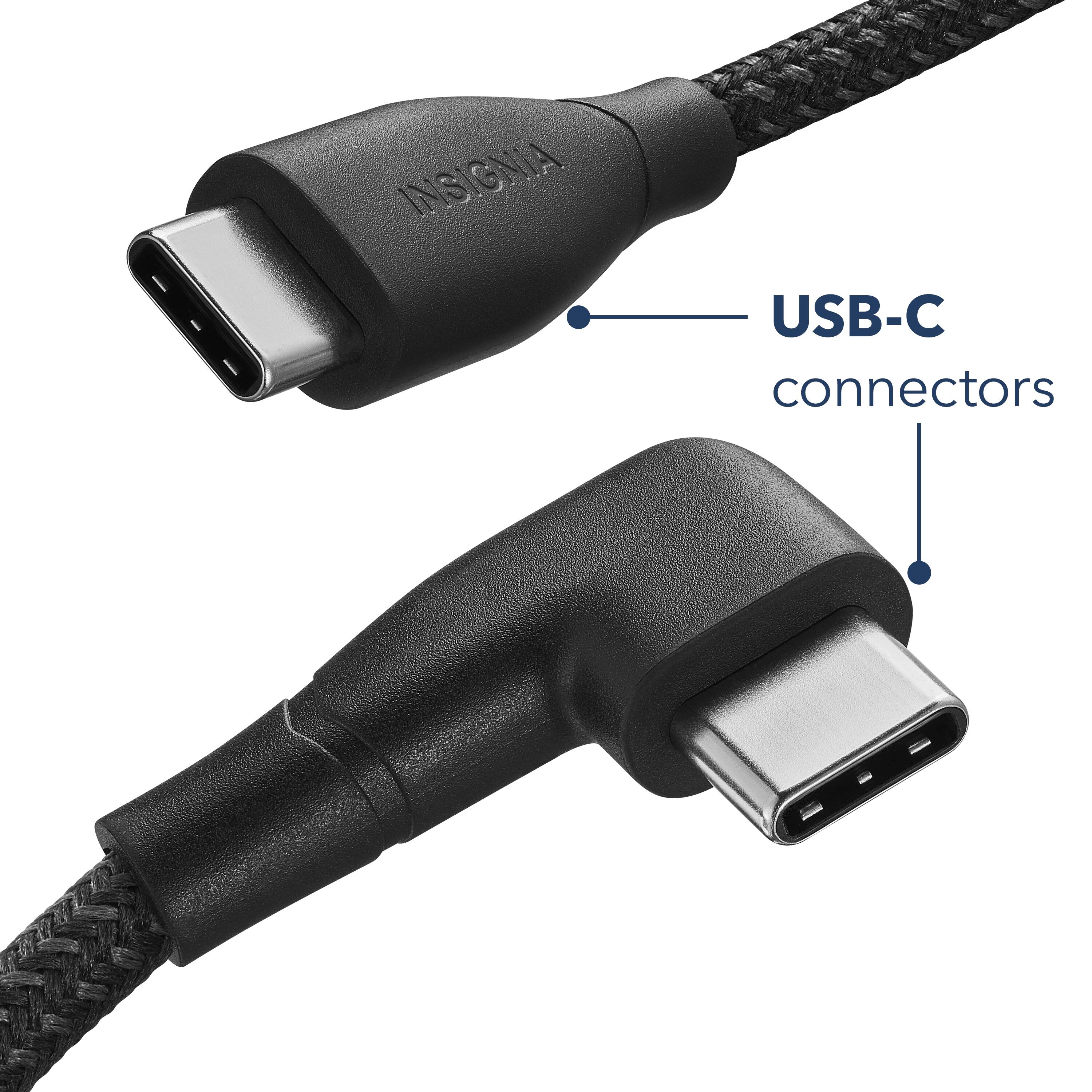 The text on the image reads "Insignia USB-C connectors."