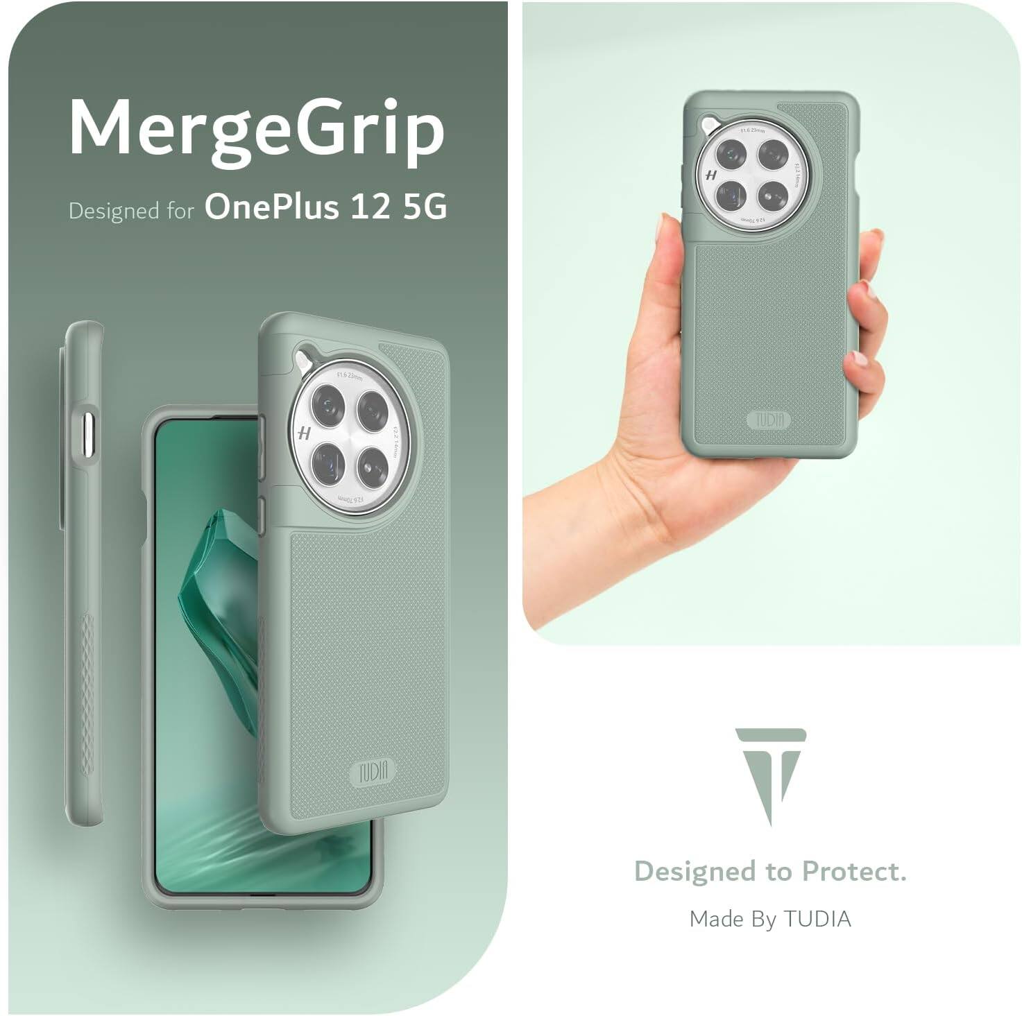 MergeGrip  
Designed for OnePlus 12 5G  

Designed to Protect.  
Made By TUDIA