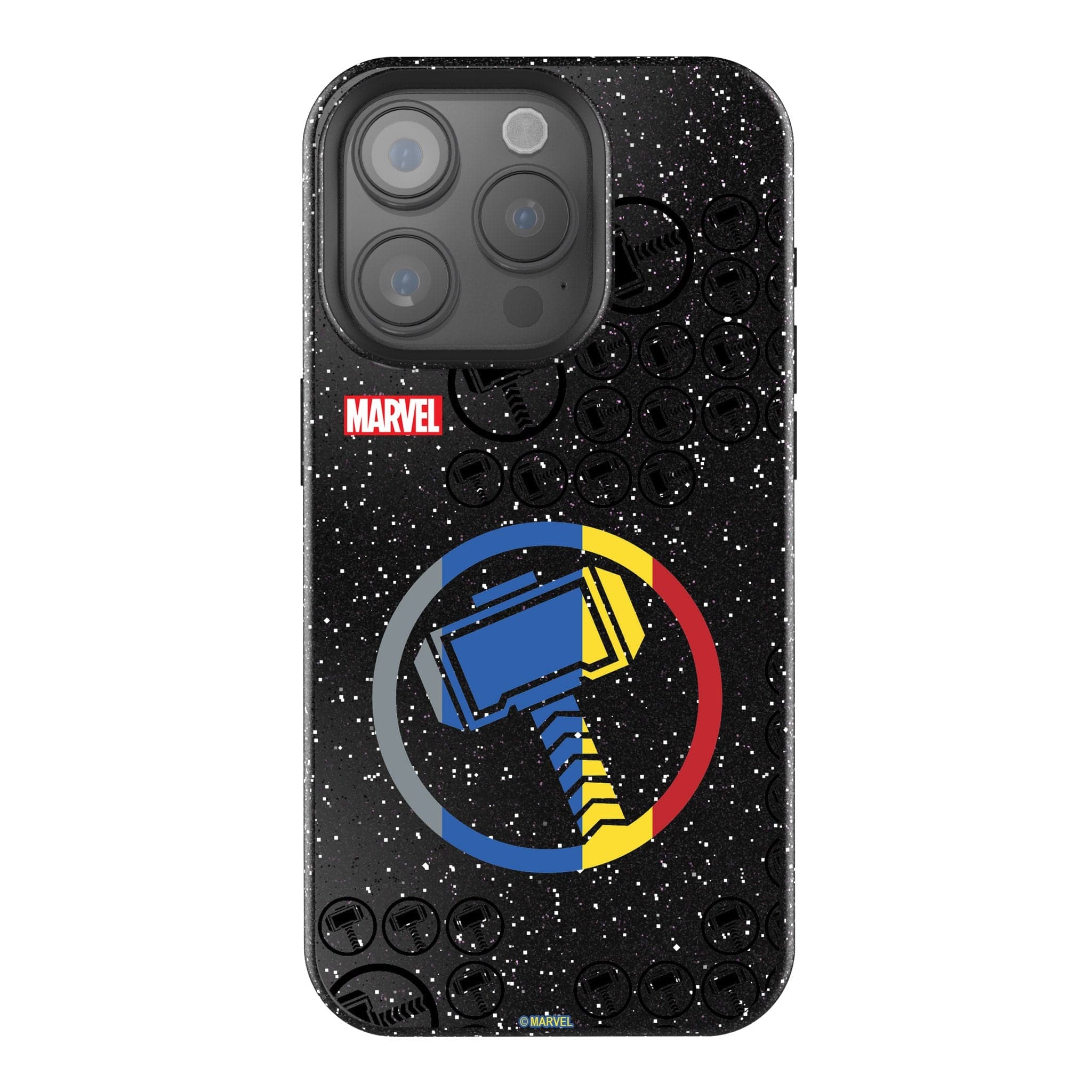 Keyscaper - Marvel Sigil Black Bling Phone Case - Apple iPhone 16 Pro Max - Thor