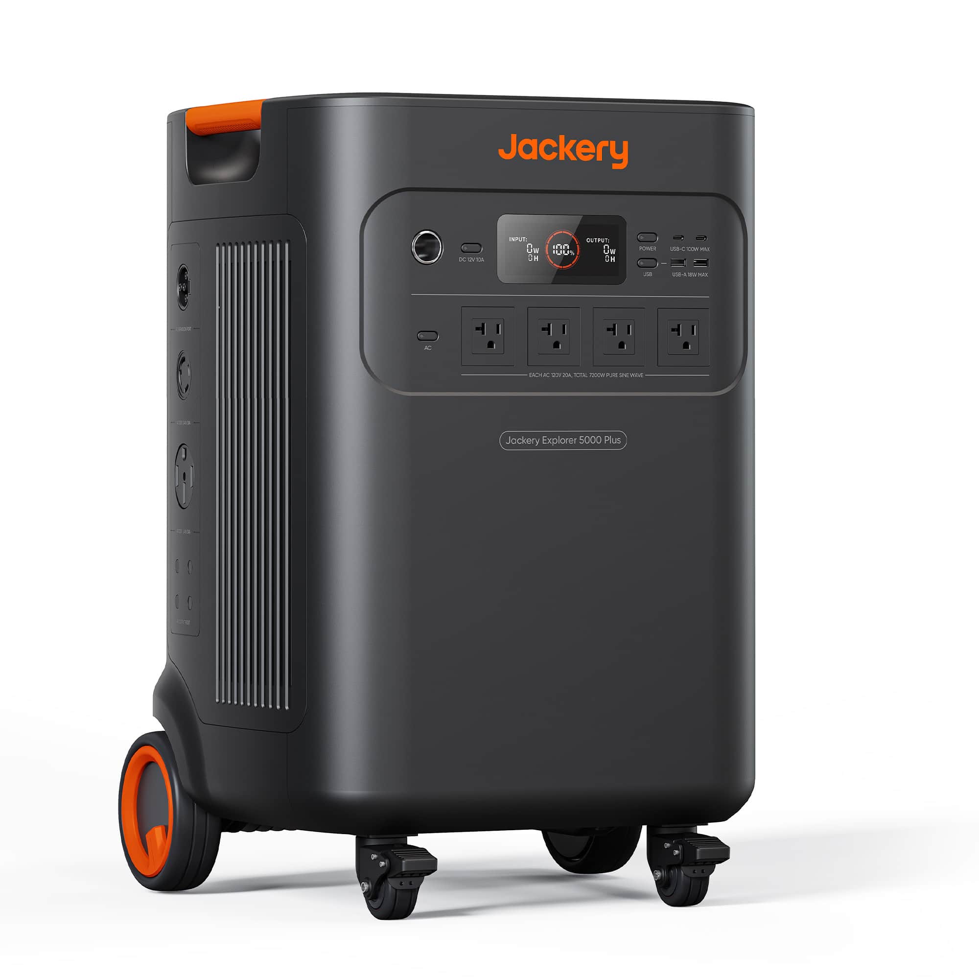 Jackery DC U1
INPUT: DC 12V/20A
OUTPUT: AC 120V/20A, TOTAL 7200W PURE SINE WAVE
USB-C: 60W MAX
USB-A: 18W MAX
Jackery Explorer 5000 Plus