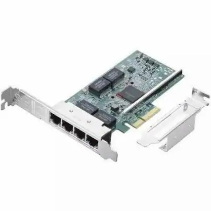 Front. Lenovo - ThinkStation Broadcom BCM5719-4P Quad-port Gigabit Ethernet Adapter - ThinkStation Broadcom BCM5719-4P Quad-port Gigabit - Black.