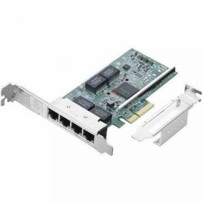 Front. Lenovo - ThinkStation Broadcom BCM5719-4P Quad-port Gigabit Ethernet Adapter - ThinkStation Broadcom BCM5719-4P Quad-port Gigabit - Black.