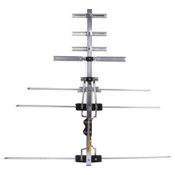 RCA Ant754e Compact Outdoor Antenna, 75 mile Range Gray ANT754E RCA Ant754e Compact Outdoor Antenna, 75 mile Range Gray ANT754E
