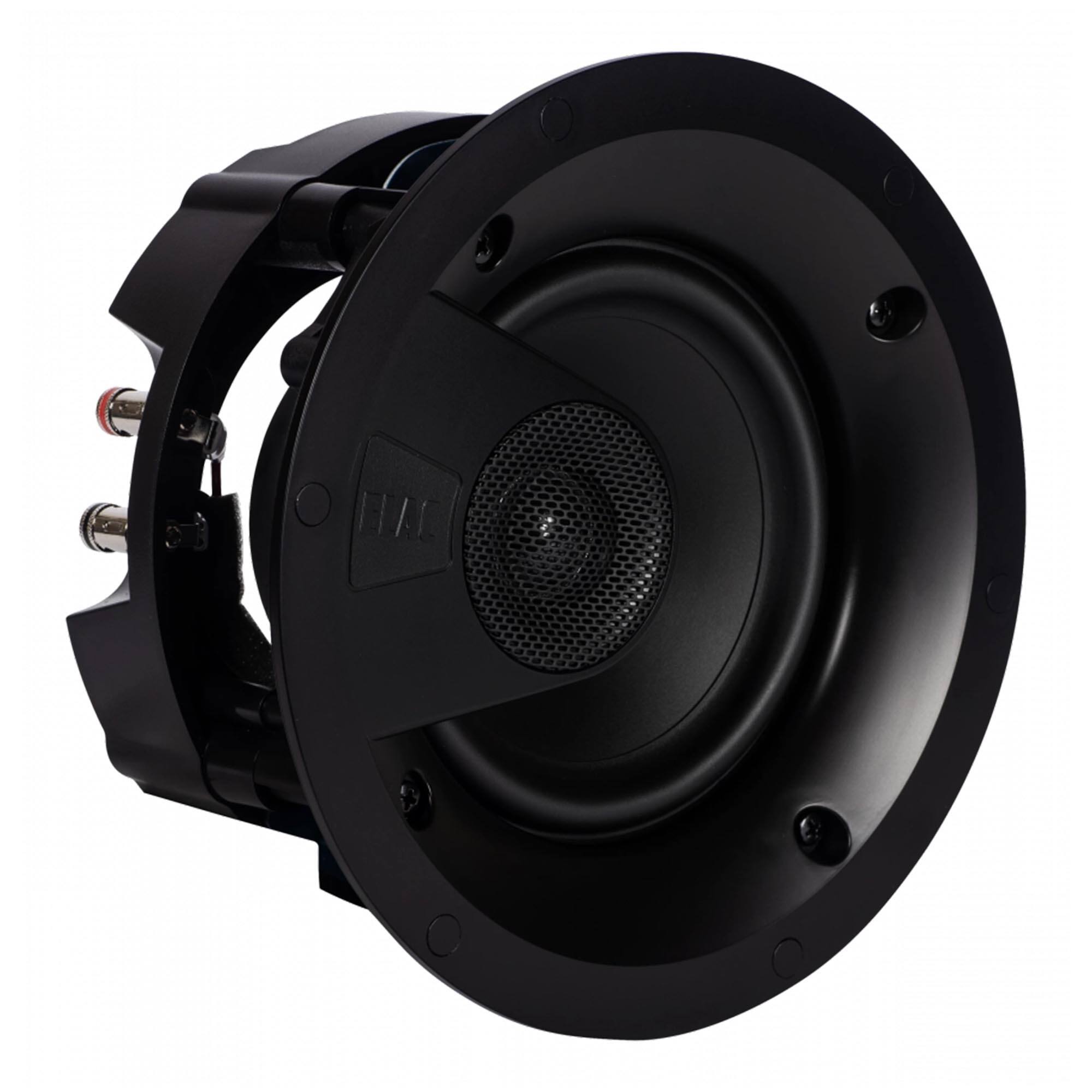 Alt View 10. ELAC - Elac IC-V61-W - Vertex 1 6.5" In-Ceiling Speaker - Includes White Grille, Sold Individually - Black/Gray.