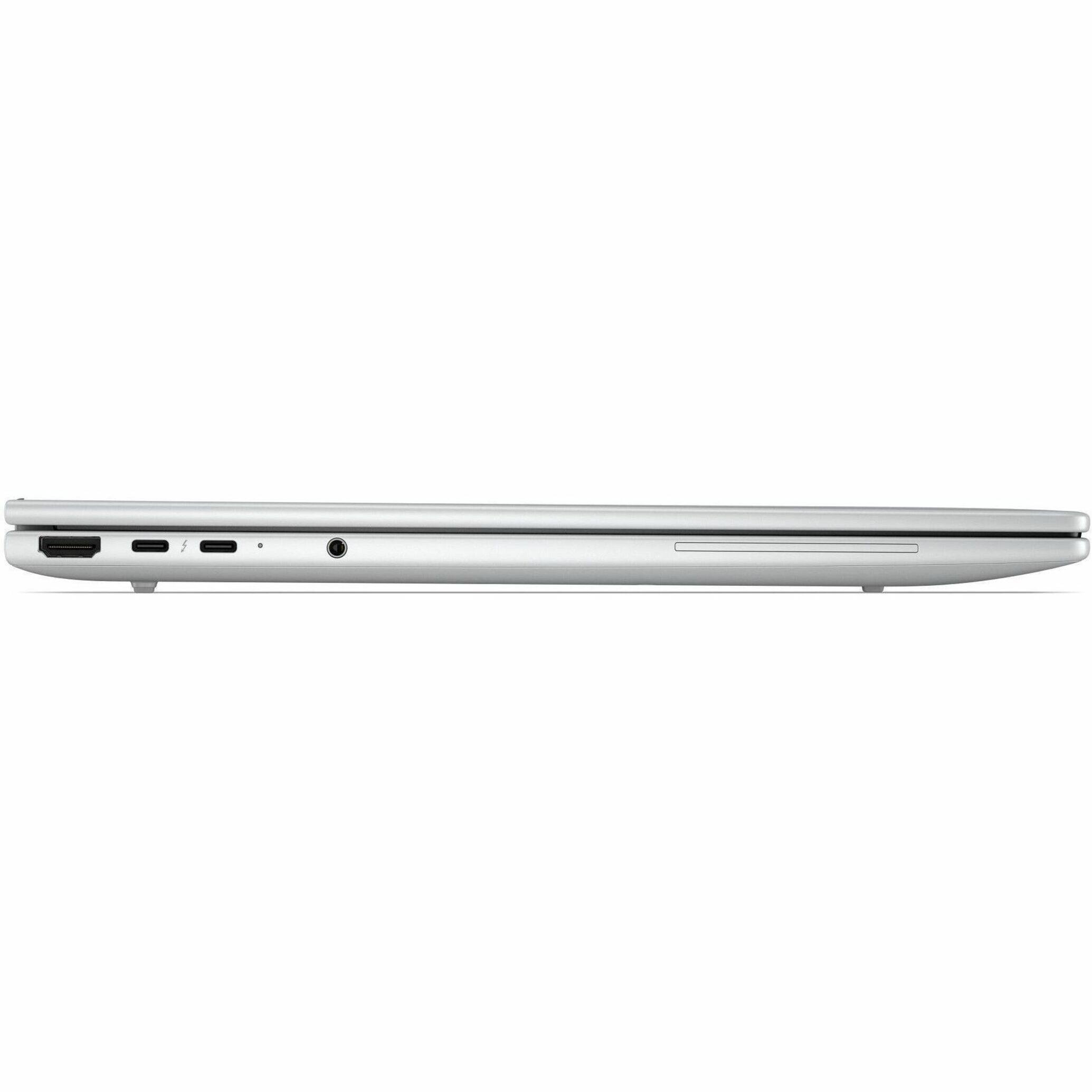 Alt View 13. HP - EliteBook 8 G2i 16" IPS 1920 x 1200 (WUXGA) Laptop - Intel Core Ultra 5 with 32GB Memory - 512 GB SSD - Glacier Silver Aluminum, Gray.