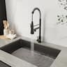 KF-YQ605-MB 19 - Inch Enzoh Kitchen Faucet in Matt Black Finish
