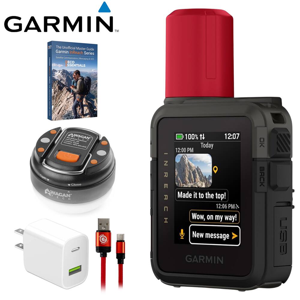 GARMIN™

The Unofficial Master Guide Garmin inReach Series Satellite Communicators Messaging & SOS ESSENTIALS

1

WAGAN H 100%-88%-809 Open Close WAGAN TECH pEig

INREACH

100% N 12:07 Today 12:00 PM Made it to the top! 12:06 PM Wow, on my way! New message GARMIN

OK BACK

USB