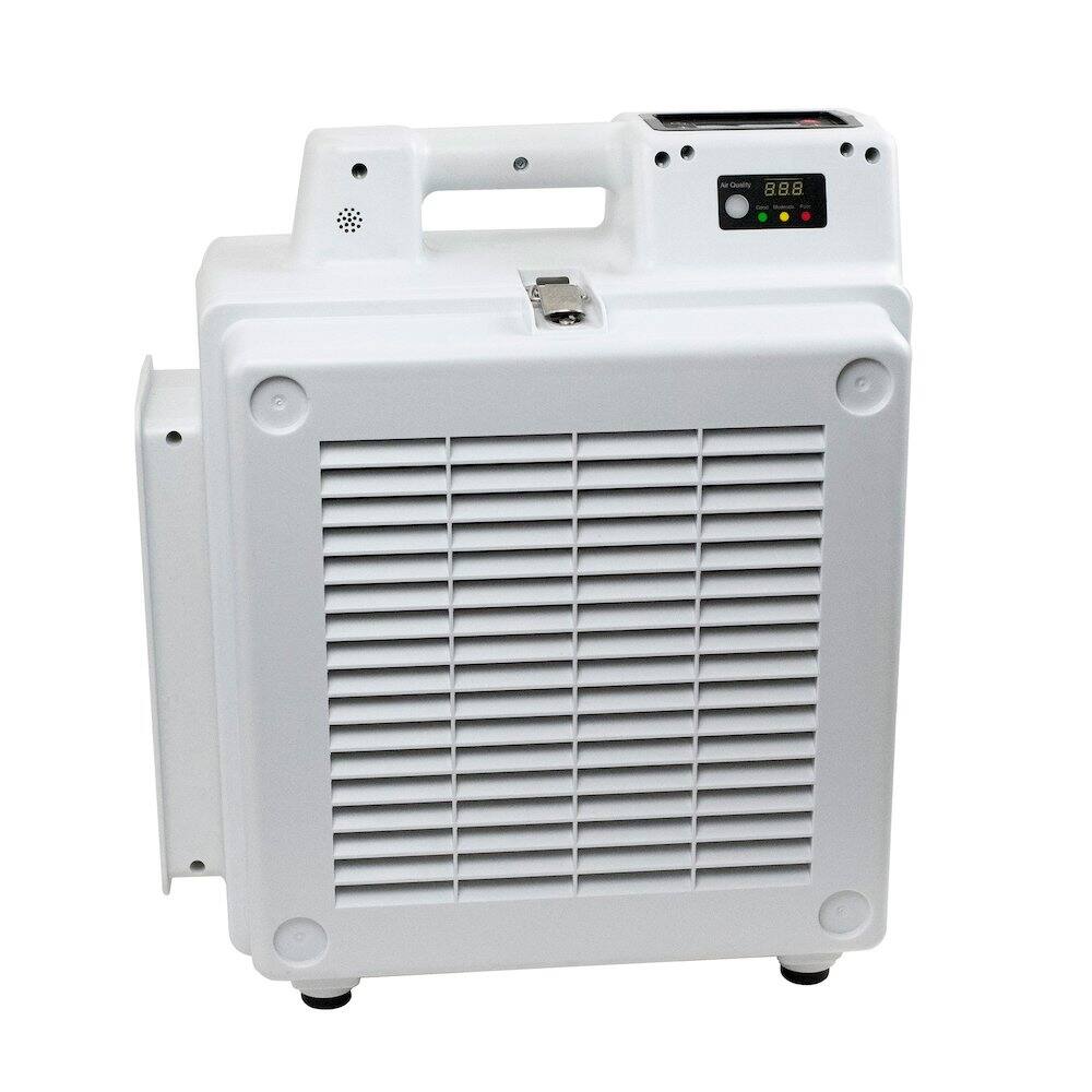 Back. XPOWER - 3 Stage Filtration HEPA Purifier System with PM2.5 Air Quality Sensor - White.