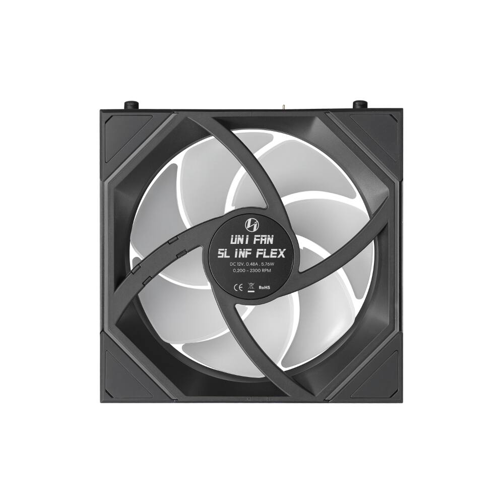UNI FAN SL INFLEX DC 12V 0.40A 5.70W 0.200-2300 2300 RPM CE RoHS