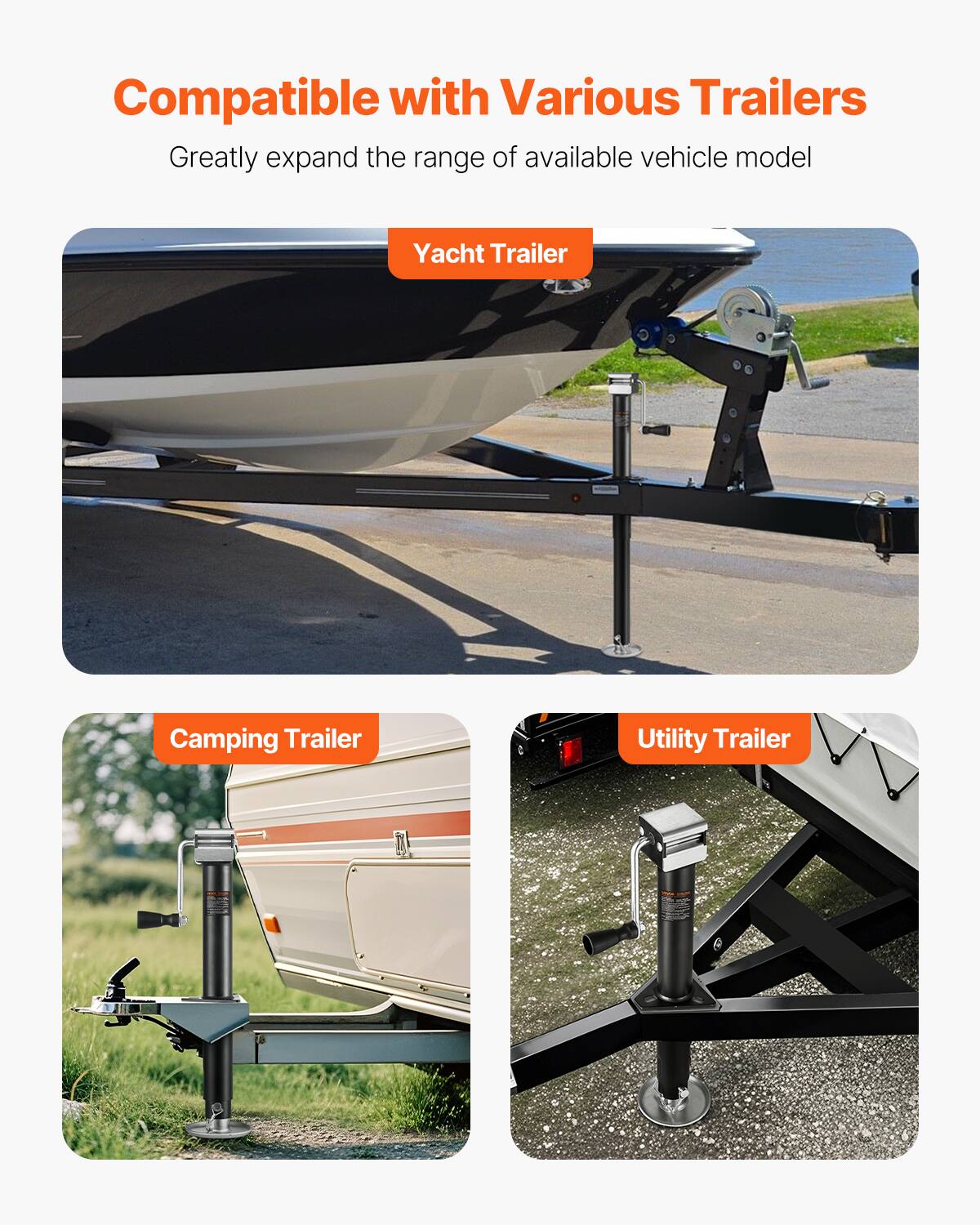 Compatible with Various Trailers  
Greatly expand the range of available vehicle model  
Yacht Trailer  
Camping Trailer  
Utility Trailer
