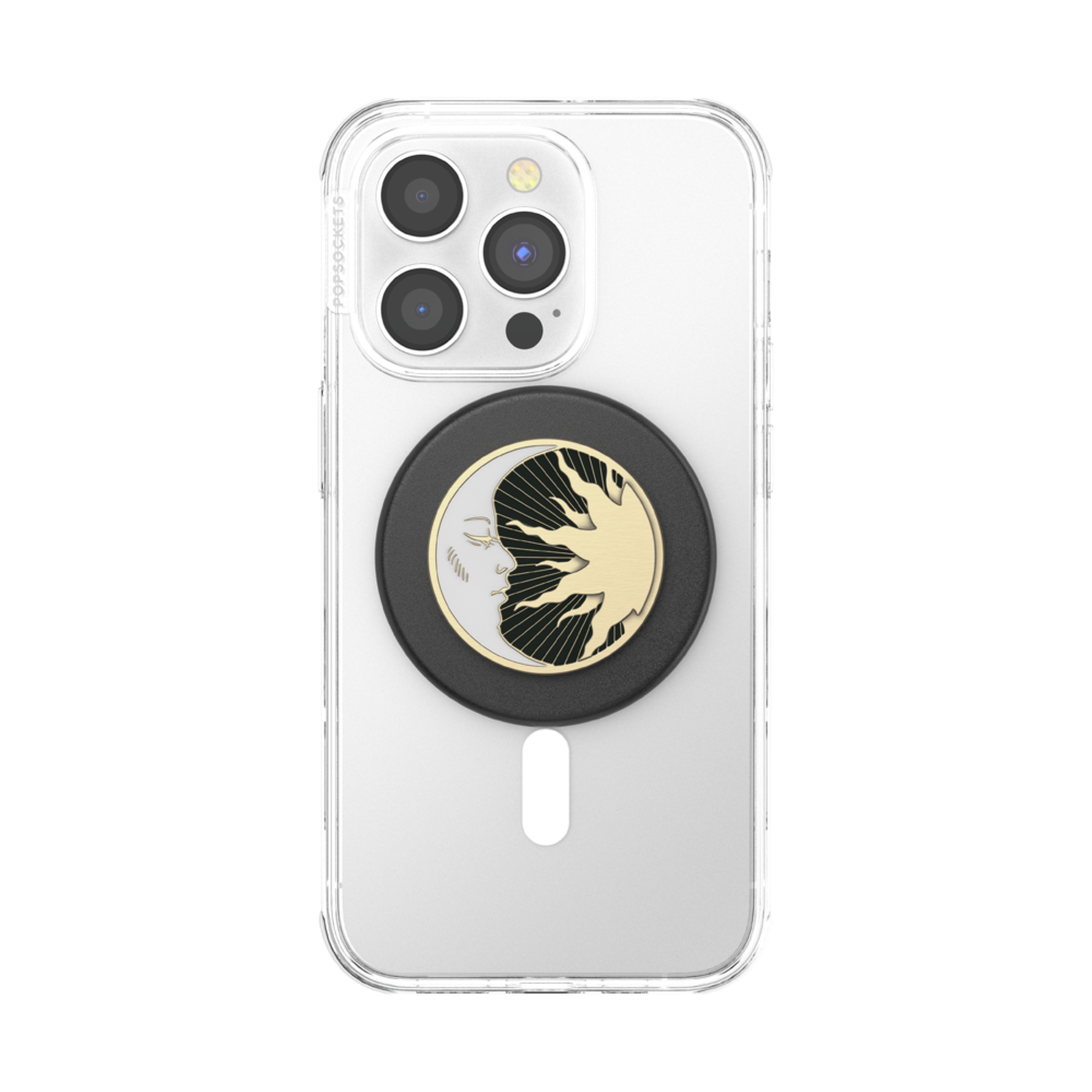 Back. PopSockets - MagSafe PopGrip Universal Magnetic Grip & Stand with Adapter Ring for Cell Phones - Lunar Dreams Enamel.