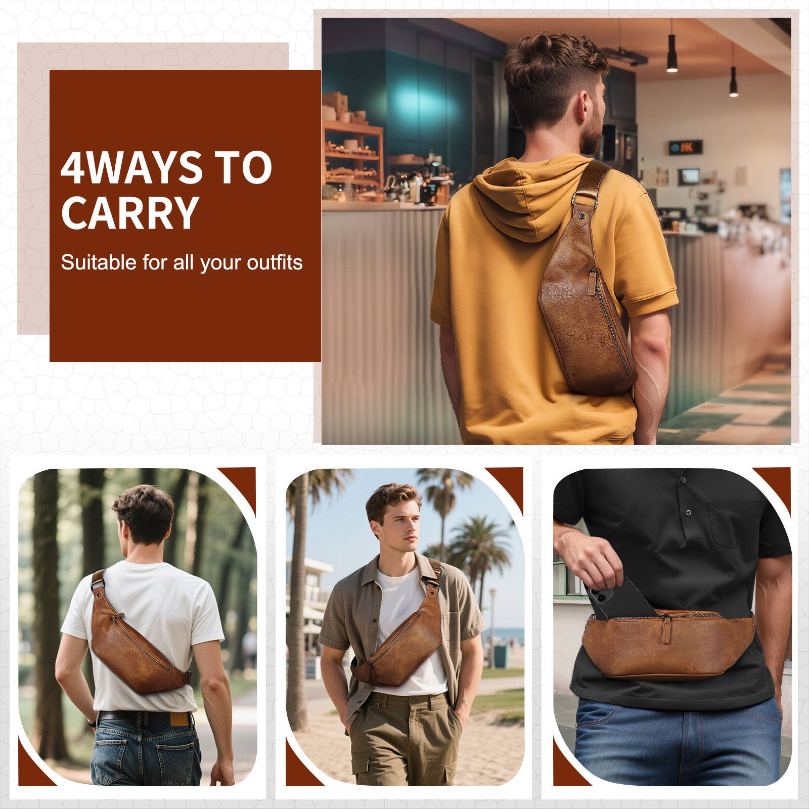 4 WAYS TO CARRY  
Suitable for all your outfits