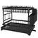 Alt View 4. Malletson - 2-Tier Anti-Rust Dish Drying Rack with Drainage Spout Kitchen Organizer with Cutting Board Holder - Black.