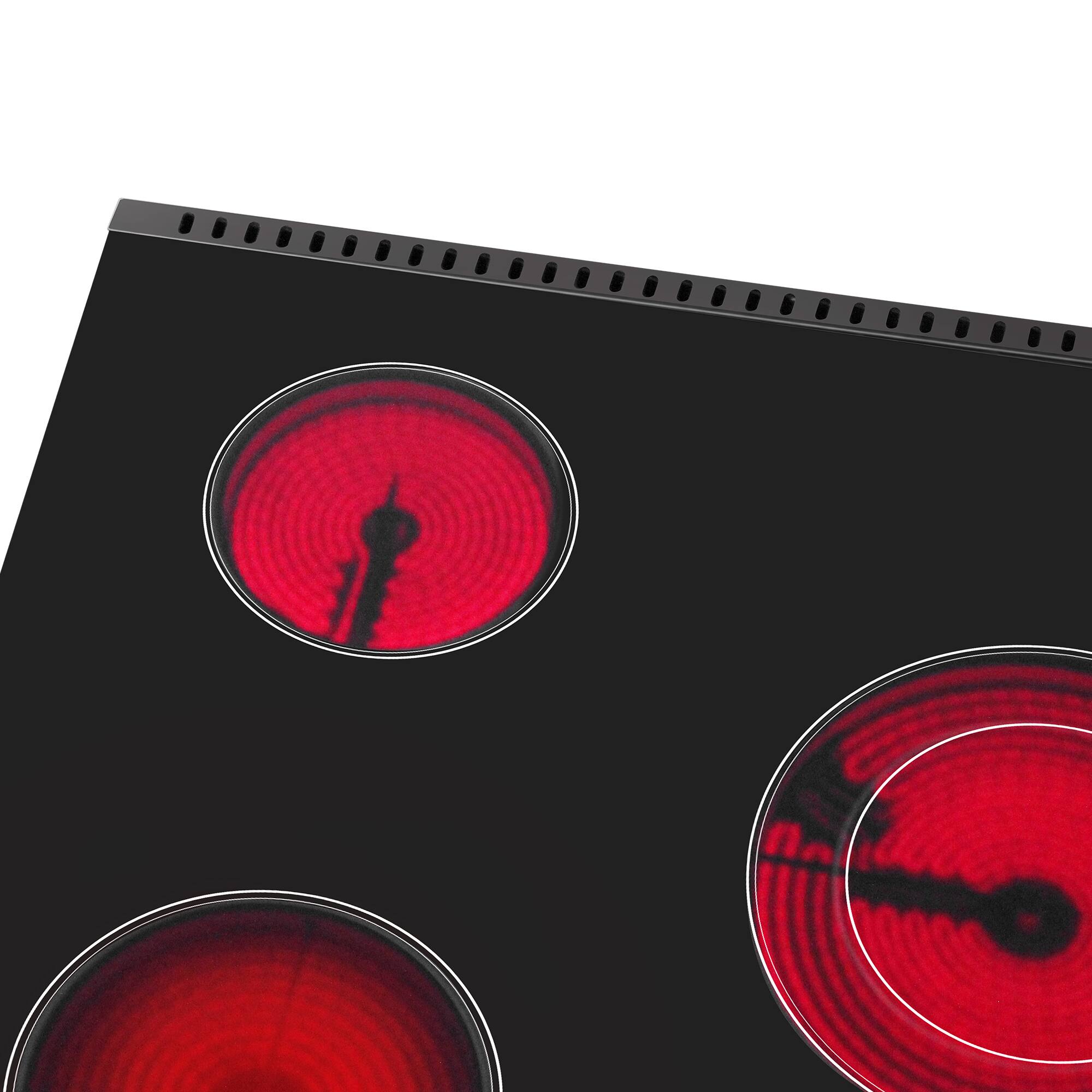 Alt View 3. COSMO - COS-RES365SS 36 in. Stellar Collection 5.8 cu. ft. Electric Range, 5 Burner Ceramic Glass Cooktop, Convection Oven - Stainless Steel.