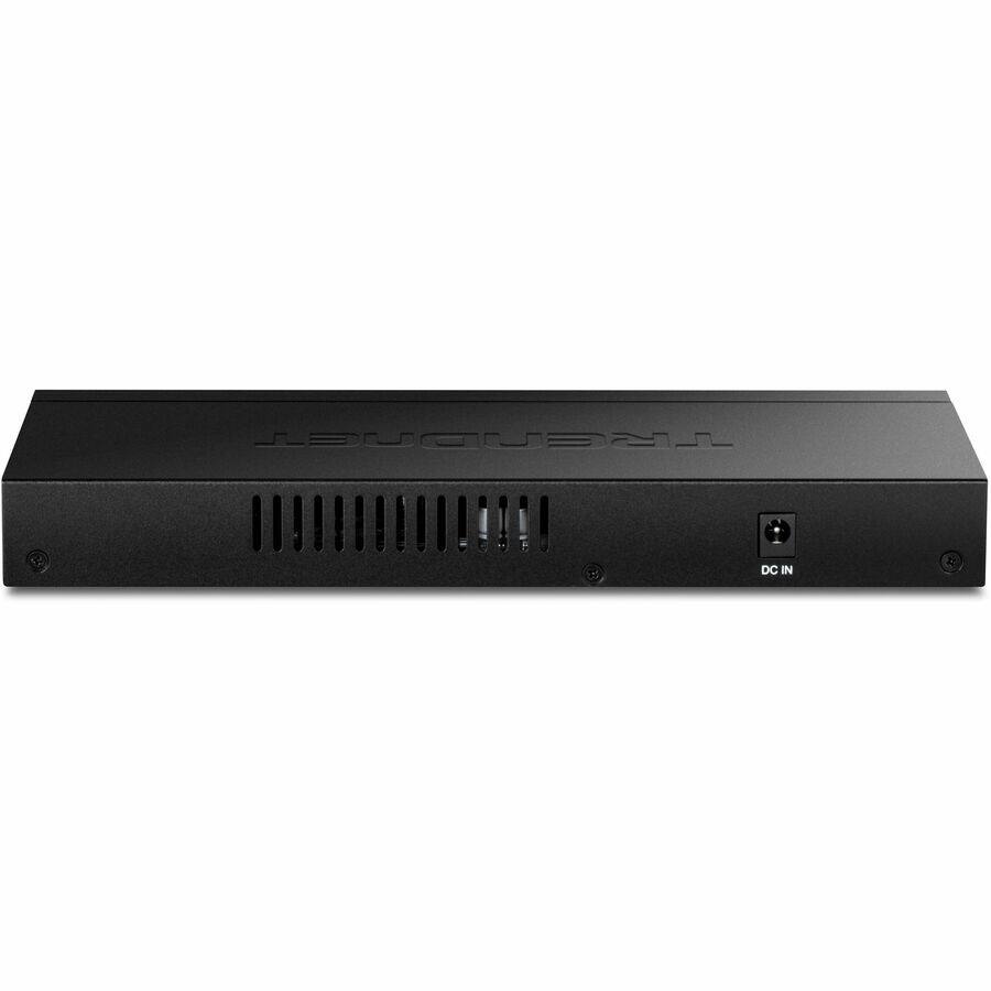 Alt View 6. Trendnet - TRENDnet 9-Port Unmanaged 2.5G Switch with 10G SFP+ Port, TEG-S5091, 8 x 2.5GBASE-T Ports, 60Gbps, Wall Mountable - Black.