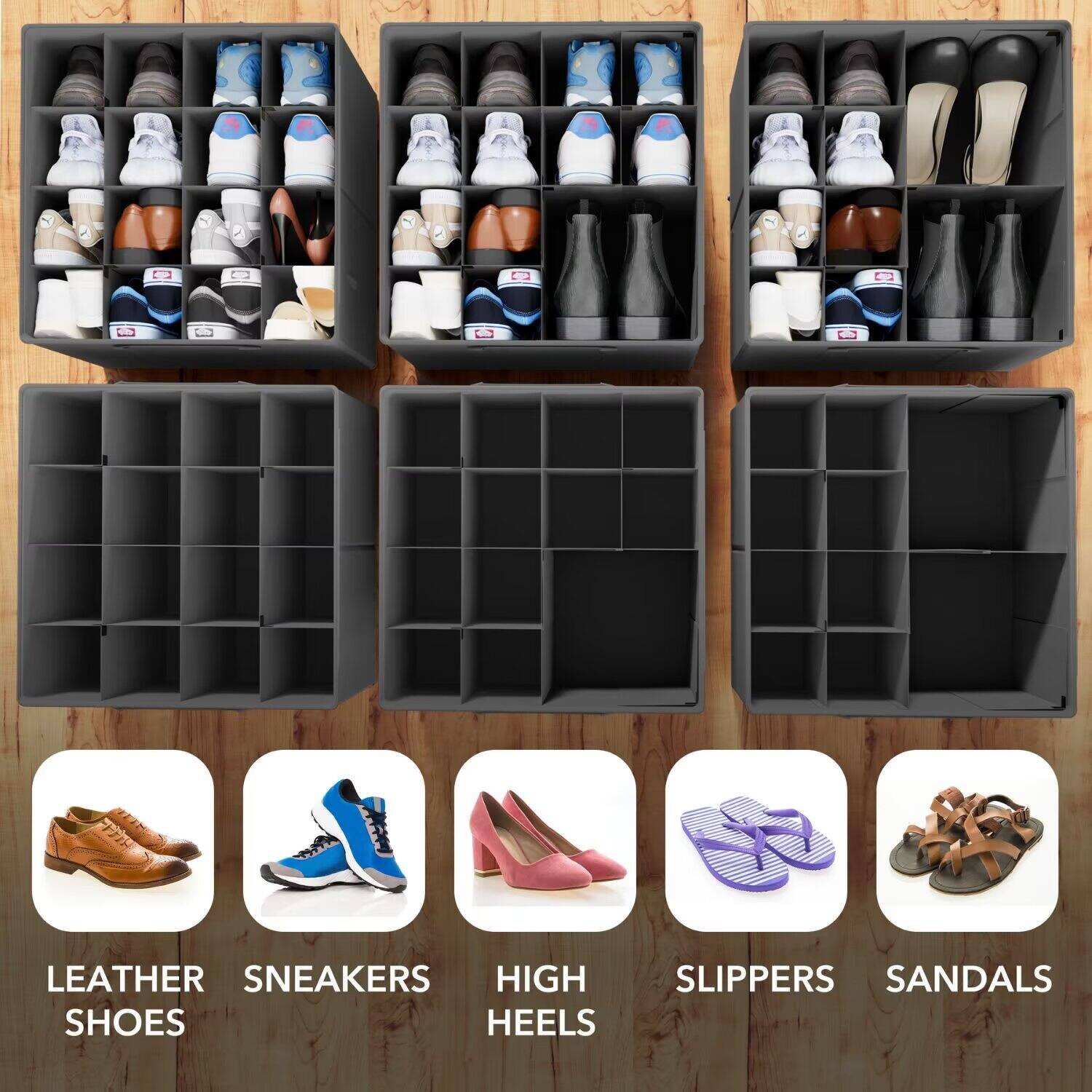 - LEATHER SHOES
- SNEAKERS
- HIGH HEELS
- SLIPPERS
- SANDALS