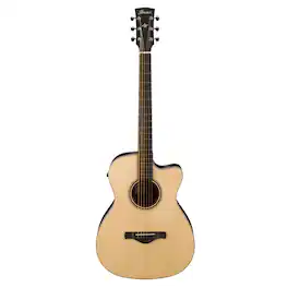 Ibanez - Artwood ACFS380BT Cutaway Grand Concert Acoustic Electric Guitar, Okoume Back & Sides, Open Pore Semi Gloss