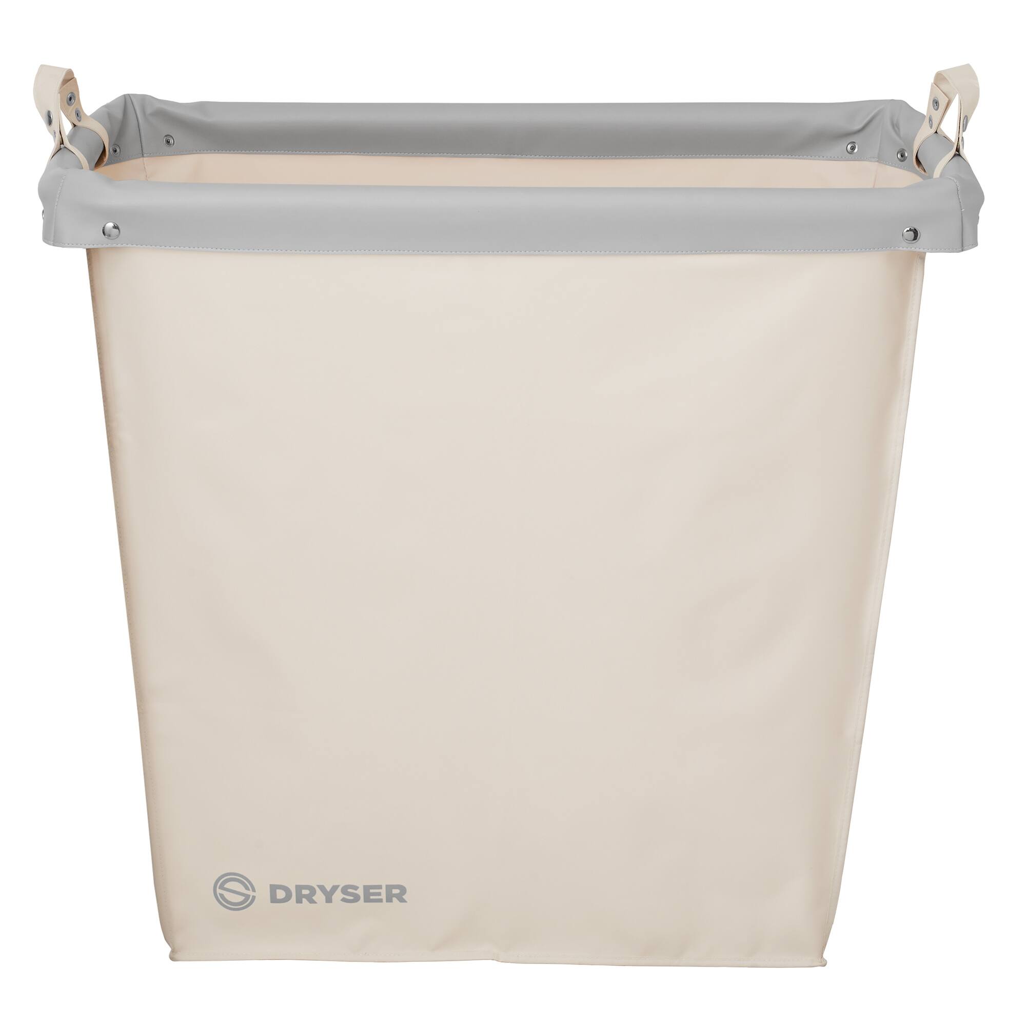 Alt View 3. Dryser - Replacement Round Canvas Bag for Laundry Hamper - White.
