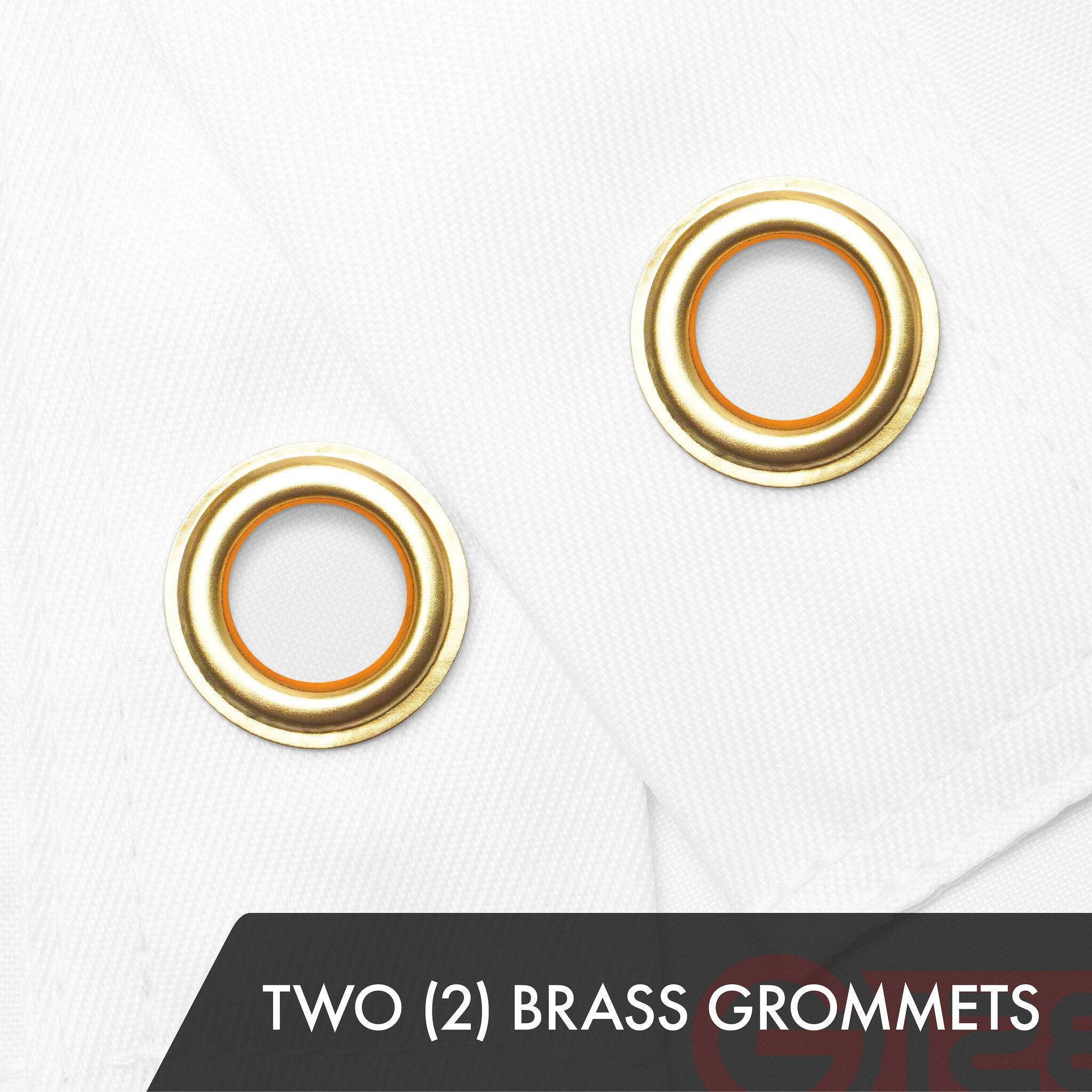 TWO (2) BRASS GROMMETS